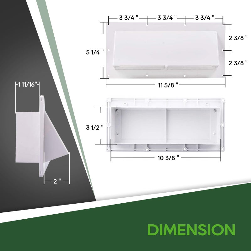 RVGUARD RV Range Hood Exhaust Vent Cover White for Motorhome Trailer (Include 10Pcs Screws) - Image 3
